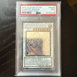 Yu-Gi-Oh Stardust Dragon Ghost TDGS-EN040 The Duelist Genesis 1st Edition PSA 9 - Image 2