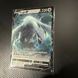 Pokemon Card Lugia V 138/195 Sword & Shield Silver Tempest NM - Image 1