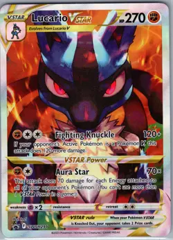 Lucario VSTAR SWSH291 - Crown Zenith ETB Black Star Promo - Pokemon Card - NM - Image 1