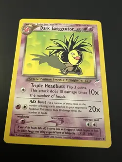 Dark Exeggutor 33/105 Neo Destiny Unlimited 2002 Pokemon Card Uncommon NM - Image 1