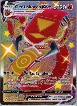 Centiskorch VMAX SV109/SV122 Full Art Shiny - Shining Fates - Pokemon Card - NM - Image 1