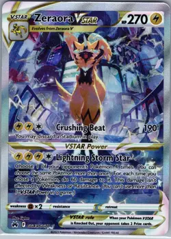 Zeraora VSTAR GG43/GG70 - Crown Zenith - Pokemon Card - NM - Image 1