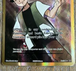 2016 Pokemon XY Evolutions Brock’s Grit Full Art 107/108 Heavily Played HP - Image 2