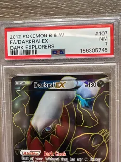 Pokemon TCG Darkrai-EX Dark Explorers Full Art Ultra Rare PSA 7 - Image 3