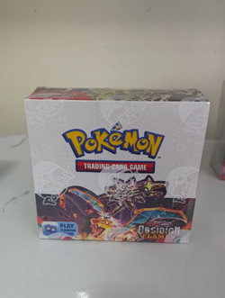 Pokemon TCG Scarlet & Violet Obsidian Flame Booster Box Sealed + plastic box 820650863745 - Image 1