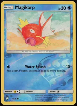 Magikarp 19/70 NM Dragon Majesty Common Reverse Holo Pokemon - Image 1