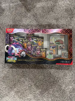 Pokemon TCG PALDEAN FATES Great Tusk Iron Treads Ex Premium Collection - NEW - Image 2