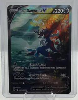 Pokemon TCG Hisuian Samurott V GG51/GG70 Crown Zenith GG Ultra Rare Holo NM - Image 1