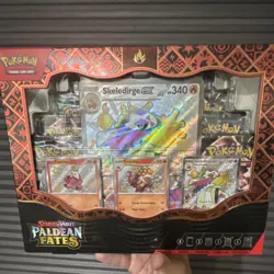 Pokemon Scarlet & Violet Paldean Fates Premium Collection Box Skeledirge ex Eng… - Image 1