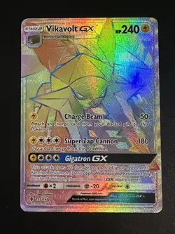 Vikavolt GX 152/145 Pokemon Guardians Rising Rainbow Secret Rare Holo Indent - Image 1