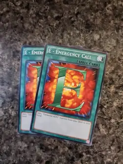 2X E- Emergency Call SDHS-EN029 Yu-Gi-Oh! NM Unl Edition - Image 1