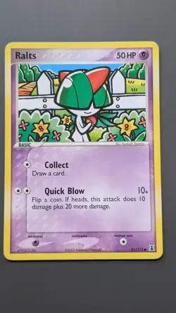 Ralts EX Delta Species 81/113 Pokemon TCG Card - Image 1