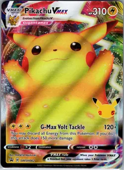 Pikachu VMAX SWSH062 - 25th Anniversary Celebrations Promo - Pokemon Card - NM - Image 1