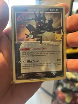 Pokemon TCG Greninja Gold Star SWSH144 25th Anniversary Celebrations Promo Card - Image 3