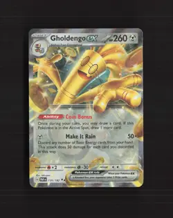 Gholdengo ex 139/182 Paradox Rift Ultra Rare Holo Pokemon Card NM - Image 1