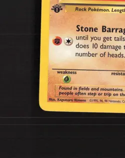 Geodude 47/62 Fossil First Edition Common Pokemon Card NM - Image 5