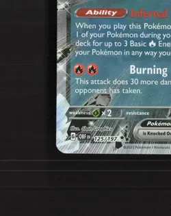Charizard ex 125/197 Obsidian Flames Ultra Rare Holo Pokemon Card NM - Image 5