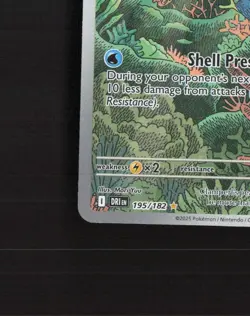 Clamperl 195/182 Destined Rivals Full Art Ultra Rare Holo Pokemon Card NM - Image 5