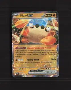 Klawf ex 120/197 Obsidian Flames Ultra Rare Holo Pokemon Card LP+ - Image 1