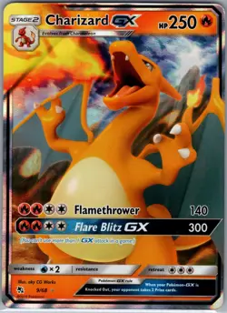 Charizard GX 9/68 - Hidden Fates - Pokemon Card - NM - Image 1