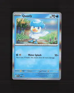 Quaxly 003 Scarlet & Violet Black Star Promo Holo Pokemon Card NM - Image 1