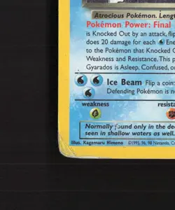 Dark Gyarados 8/82 WOTC Team Rocket Holo Rare PRERELEASE Pokemon Card DMG - Image 5