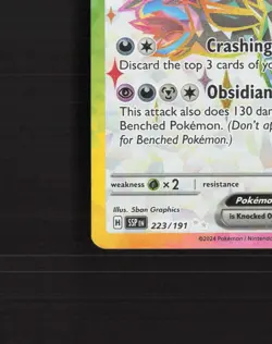 Hydreigon ex 223/191 Surging Sparks Ultra Rare Holo Pokemon Card LP+ - Image 5