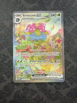 Pokemon TCG Venusaur EX Special Illustration Card 198/165 Scarlet & Violet 151 - Image 1
