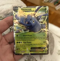 Pokemon Heracross EX Ultra Rare Holo XY Furious Fists 4/111 170 HP Card - Image 1