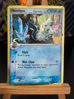 Pokemon Card - Mimikyu (Delta Species) SWSH136 25th Celebrations Promo Card - Image 1