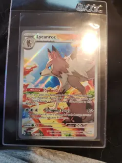 Pokemon TCG Sv09: Journey Together Lycanroc Card 166/159 Near Mint Condition - Image 1