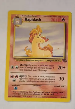 💛MP Rapidash 44/64 Jungle Unlimited Pokemon Card - Image 1