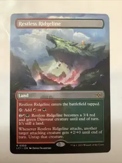 MTG LCI: Restless Ridgeline (Land) Extended Art Rare 0350 - Image 1
