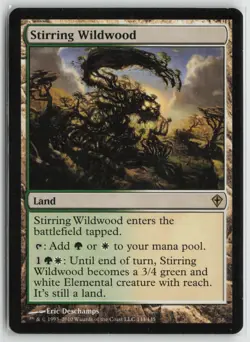Stirring Wildwood Lightly Played 144 Worldwake Magic: The Gathering - Image 1