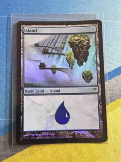 Magic the Gathering MTG Champions of Kamigawa ISLAND #294 Foil - Image 1