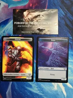 Golem 3/3 0012 Bird Token Edge of Eternities Commander - Image 1