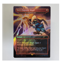 MTG Vivi's Thunder Magic Lightning Bolt Rainbow Foil FF Secret Lair SLD #1871 NM - Image 1