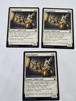 3 X Hare Apparent Foundations Magic The Gathering Regular, MT/NM Condition MTG - Image 1