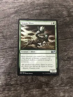 MTG 1x Venom Sliver x1 LP Core Set 2015 (M15) - Image 1