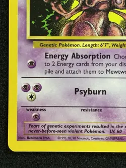 🔮 1999 Pokemon Wizards Black Star Promos Mewtwo #14 WOTC Vintage Pokemon - Image 5