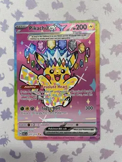Pikachu Ex 277/217 Special Illustration Rare Pokemon TCG Ascended Hero’s✨NM - Image 1