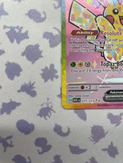 Pikachu Ex 277/217 Special Illustration Rare Pokemon TCG Ascended Hero’s✨NM - Image 3