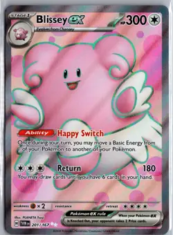 Blissey ex 201/167 Twilight Masquerade Pokemon TCG Holo Ultra Rare NM - Image 1