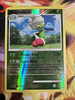 Pokemon Roserade 13/130 Diamond and Pearl Reverse Holo - Image 1