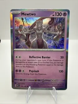 Pokemon Mewtwo 150/165 Sv: Scarlet & Violet 151 ENG Holo NM Condition - Image 1