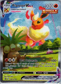 Flareon VMAX SWSH180 - Alternate Art Black Star Promo - Pokemon Card - NM - Image 1