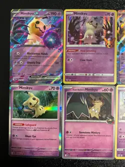 x8 Mimikyu Pokemon TCG mixed Lot collection set All Different Cute 👻👻🔥🥰😍 - Image 2