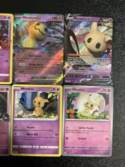 x8 Mimikyu Pokemon TCG mixed Lot collection set All Different Cute 👻👻🔥🥰😍 - Image 3