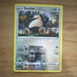 Pokemon TCG Snorlax Swsh01 Sword & Shield 140/202 Reverse Holo Rare English - Image 1