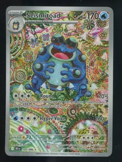 Seismitoad 105/086 - SV: Black Bolt - Illustration Rare - Pokemon TCG - Image 1